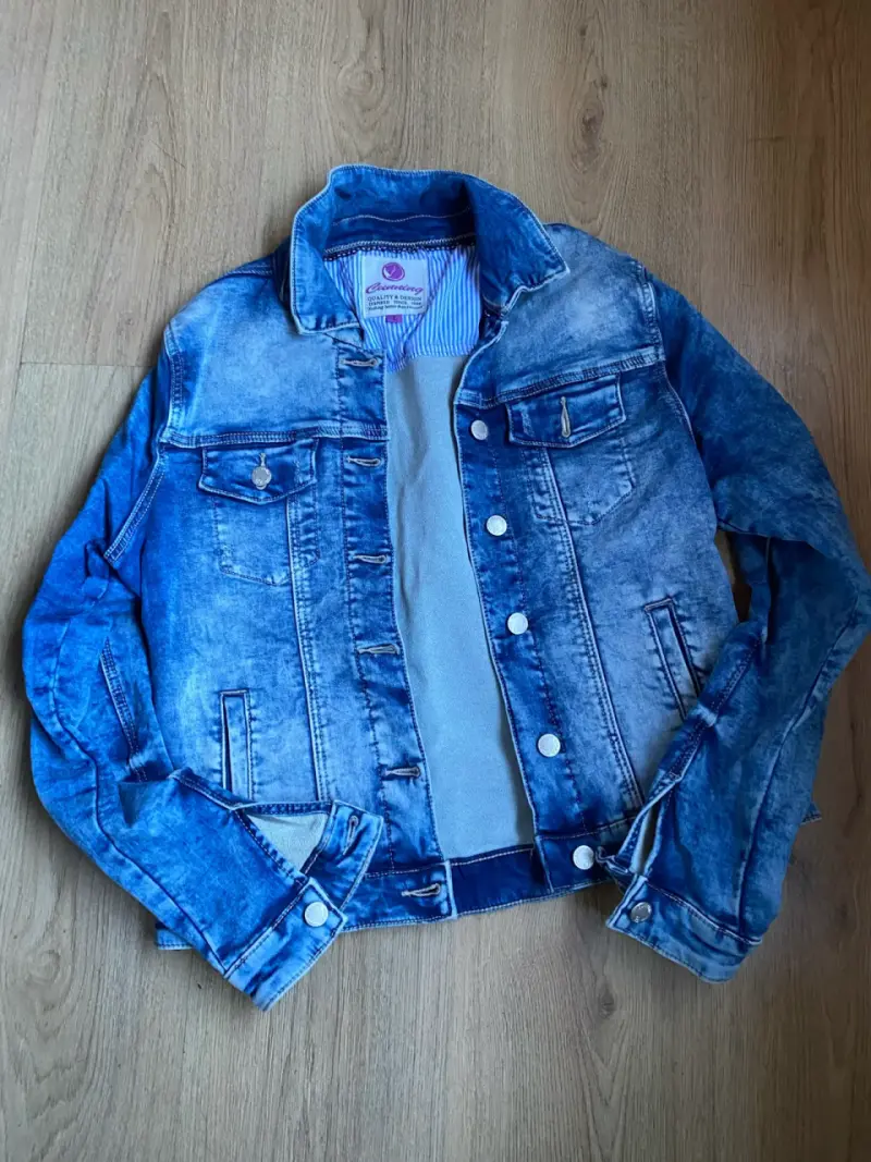 Chaqueta de mezclilla azul - 1