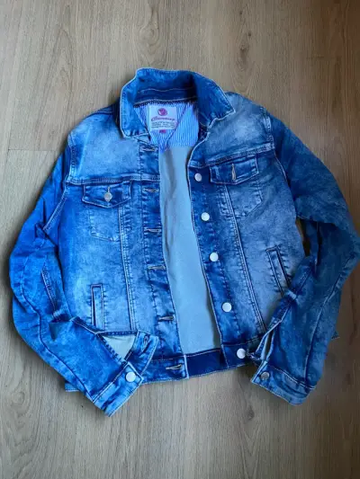 Chaqueta de mezclilla azul - miniatura 1