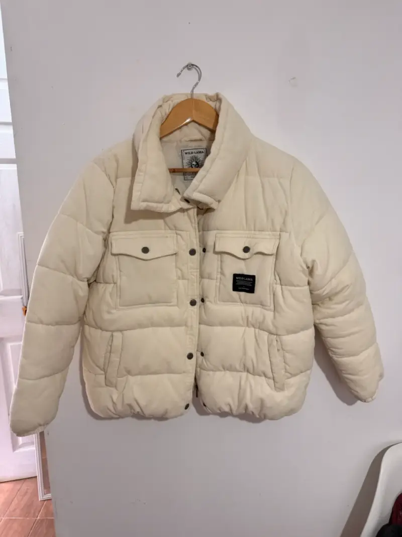 Chaqueta acolchada blanca - 1