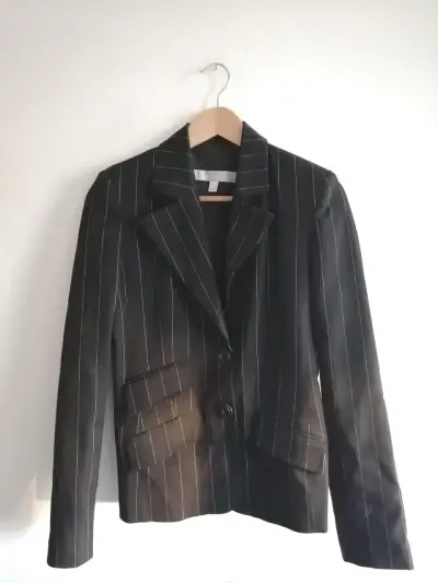 Blazer negro a rayas - miniatura 1