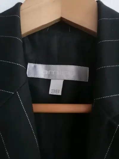 Blazer negro a rayas - miniatura 2