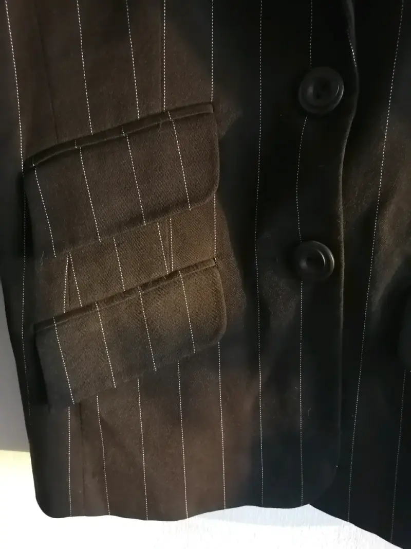 Blazer negro a rayas - 3