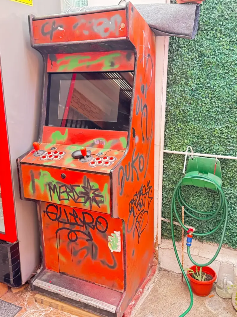 Máquina arcade vintage