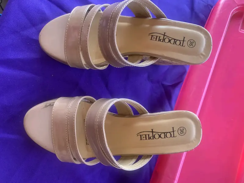 Sandalias plataforma beige - 2