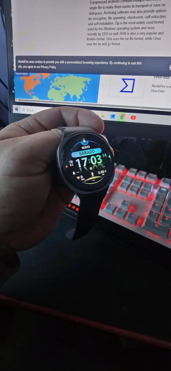 Smartwatch galaxy whach 8 44mm negro moderno - 4