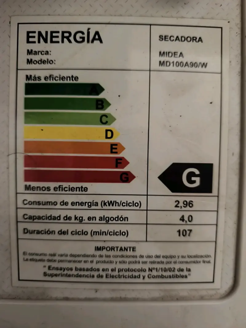 Secadora Midea 9kg en buen estado - 4