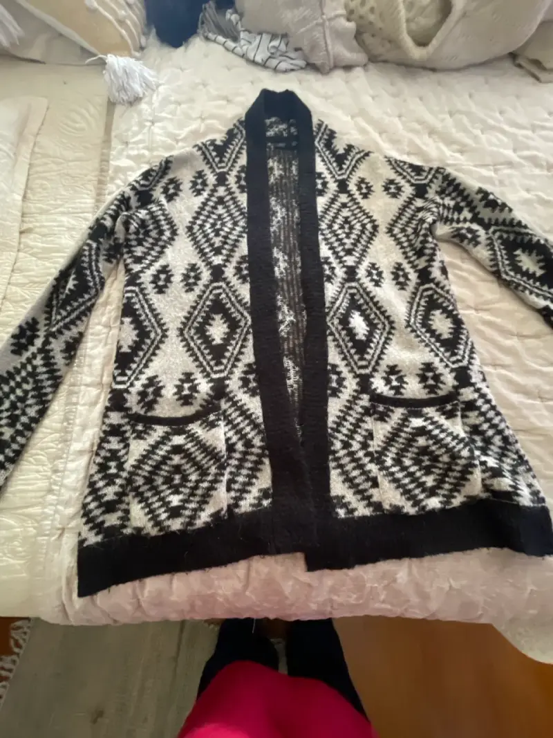 Cárdigan tejido TOPSHOP con diseño geométrico - 1