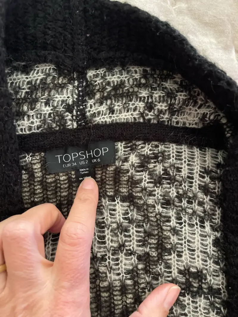 Cárdigan tejido TOPSHOP con diseño geométrico - 3