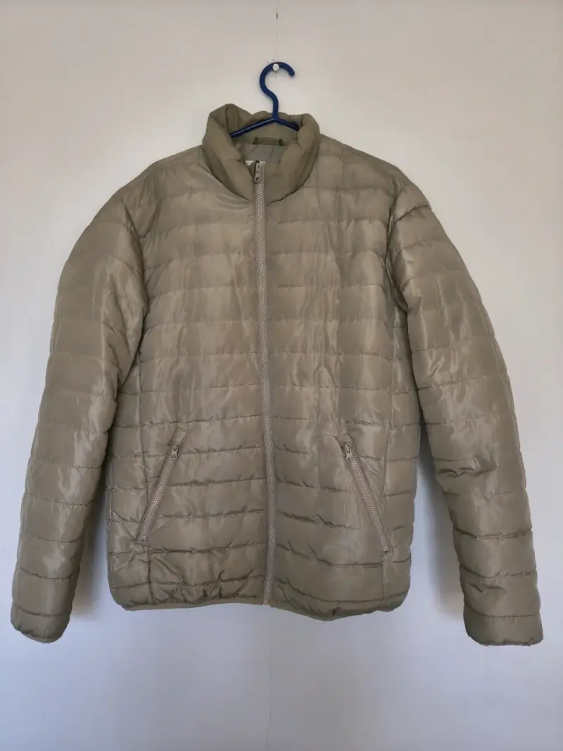 Chaqueta acolchada beige - 1