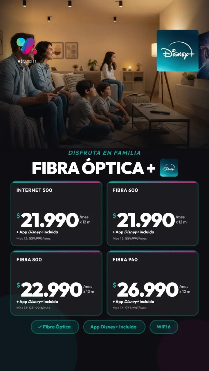 TV hogar vtr + fibra óptica - 2