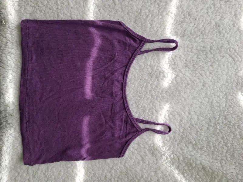 Camiseta tirantes morada - 1