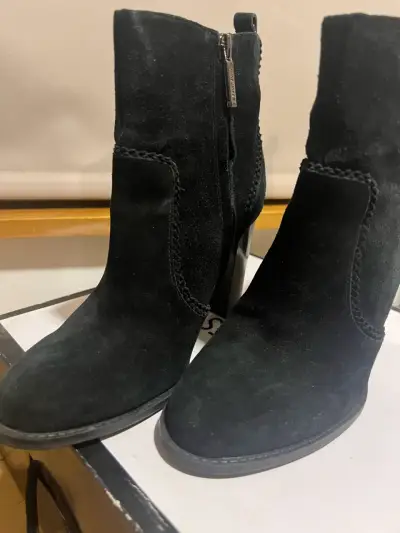 Botines negros de gamuza mine west - miniatura 1