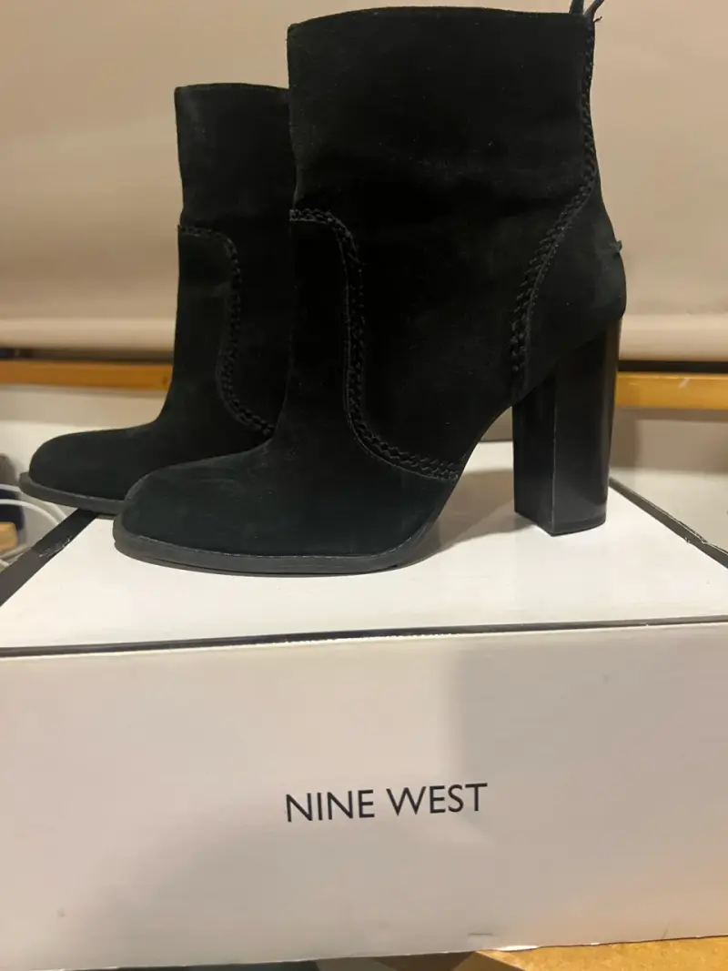 Botines negros de gamuza mine west - 2
