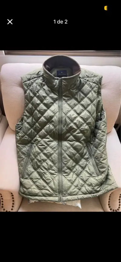 Chaleco verde acolchado de Hombre Brooks Brothers - miniatura 1