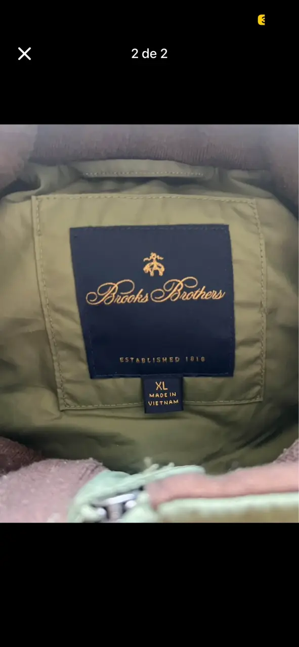 Chaleco verde acolchado de Hombre Brooks Brothers - 2