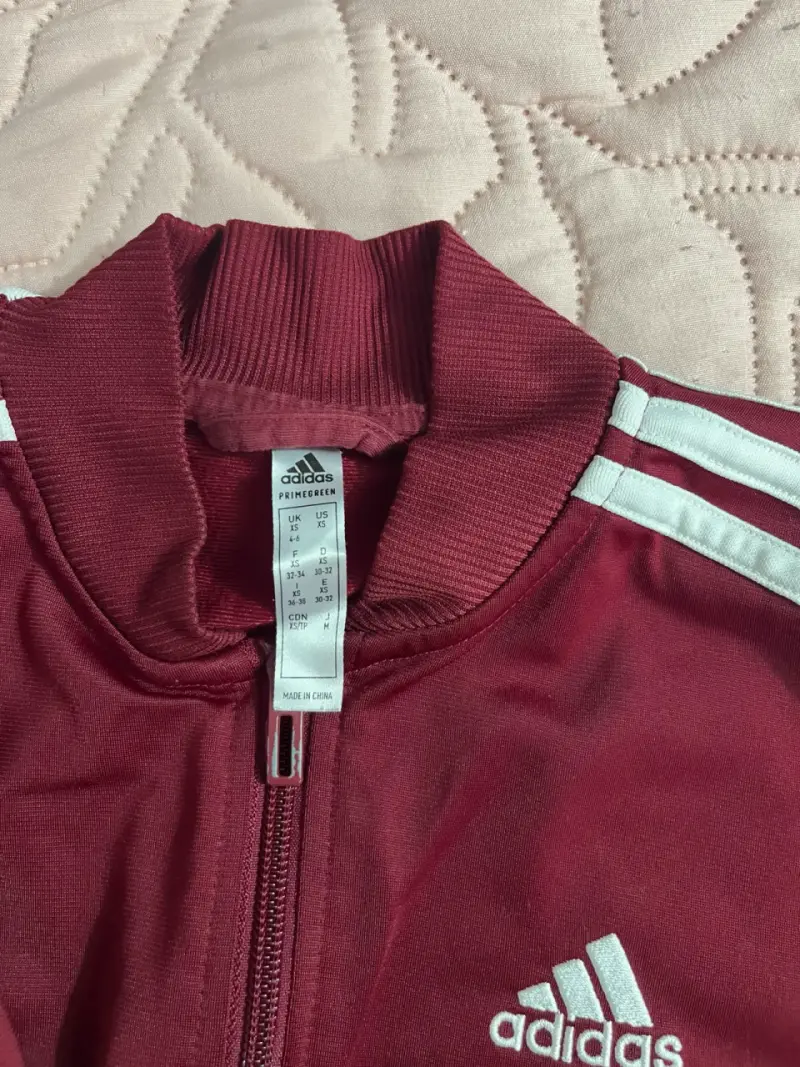 Polerón Adidas bordó con cierre - 3