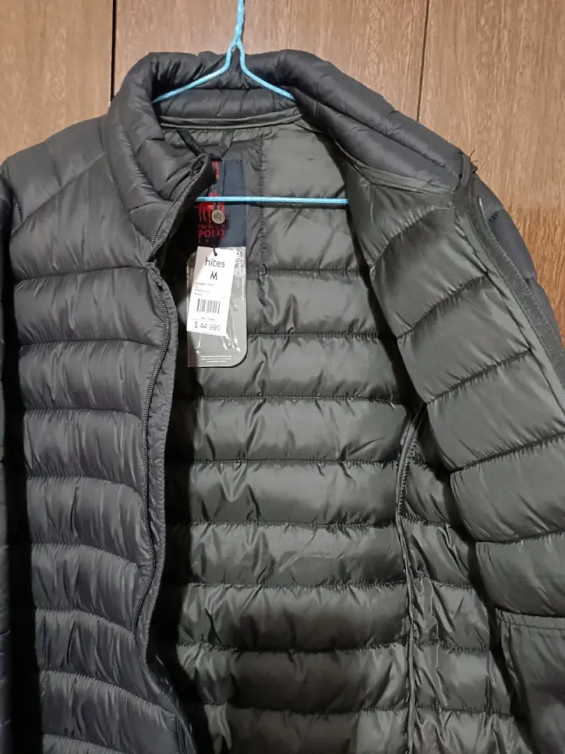 Chaqueta hombre,marca Polo negra M - 5
