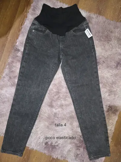 Jeans maternales grises talla 4 - miniatura 1