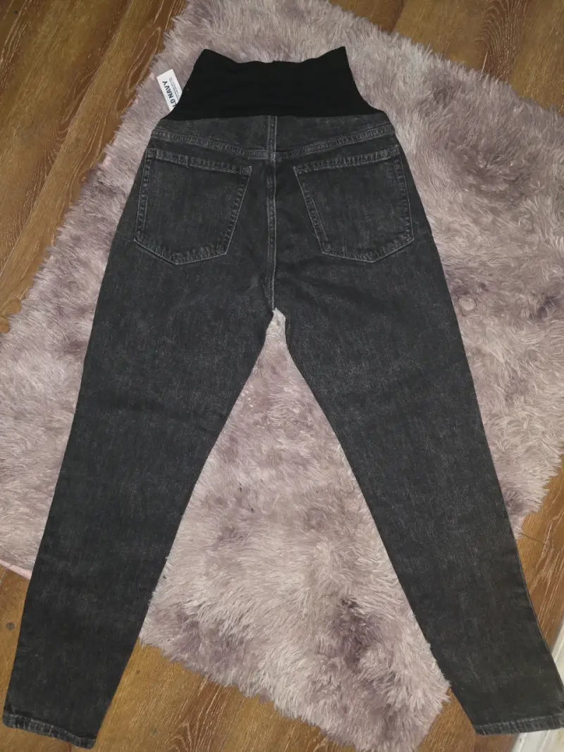 Jeans maternales grises talla 4 - 2