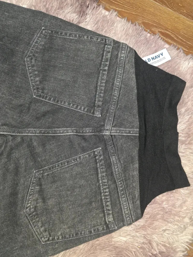 Jeans maternales grises talla 4 - 4