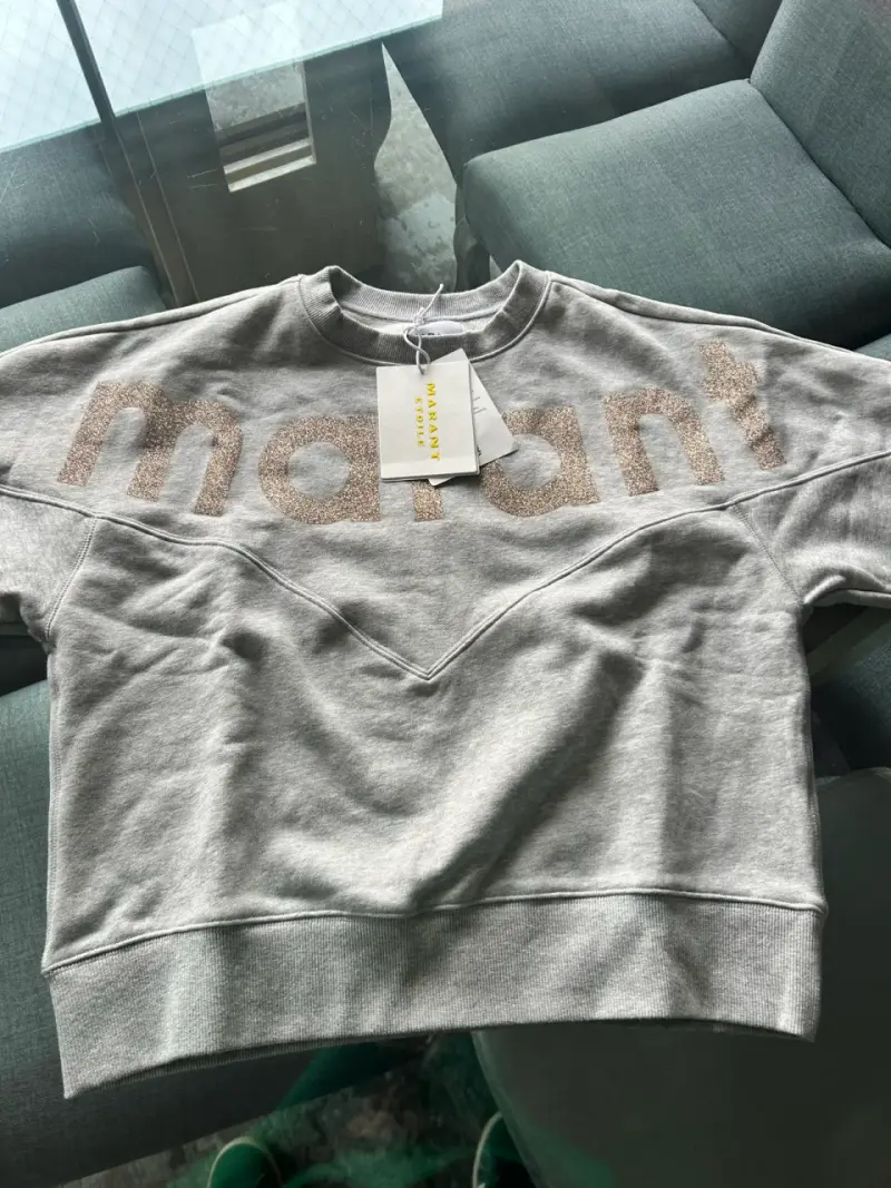 Sudadera gris con logo - 1
