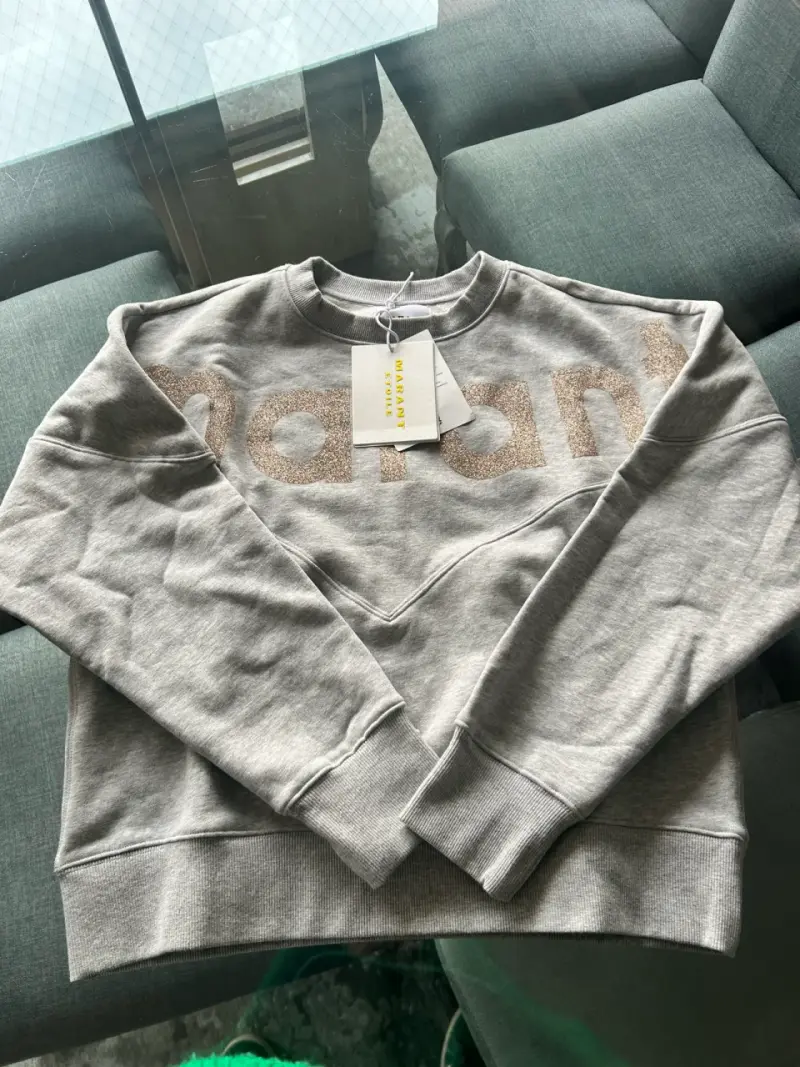 Sudadera gris con logo - 3