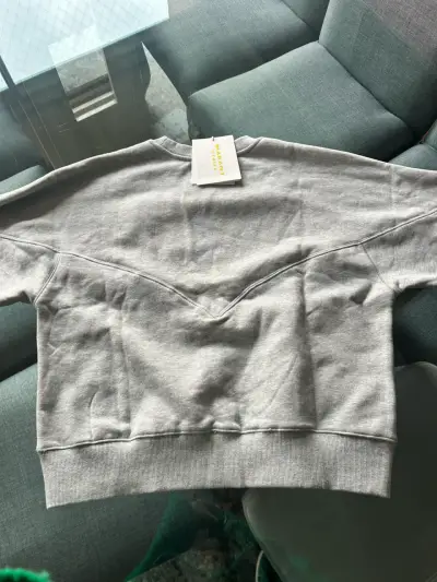 Sudadera gris con logo - miniatura 4