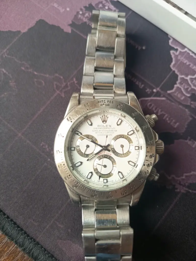 Reloj metálico con cronógrafo copia Rolex Daytona - 1