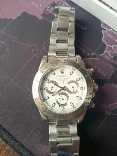 Reloj metálico con cronógrafo copia Rolex Daytona - miniatura 1