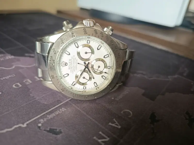 Reloj metálico con cronógrafo copia Rolex Daytona - 2