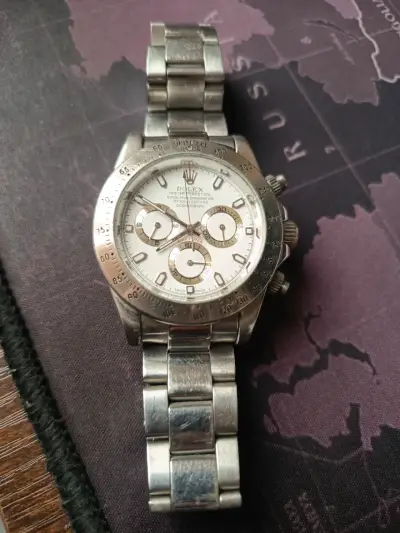 Reloj metálico con cronógrafo copia Rolex Daytona - miniatura 3