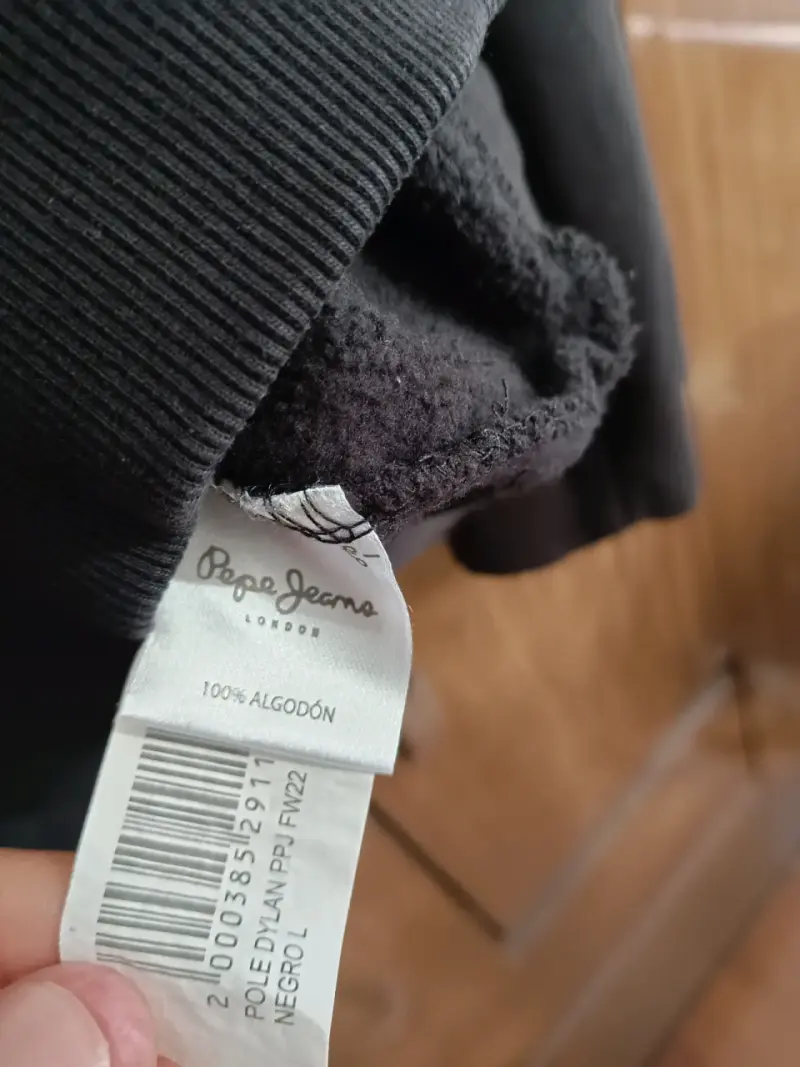 Polerón Pepe Jeans negro talla L - 4