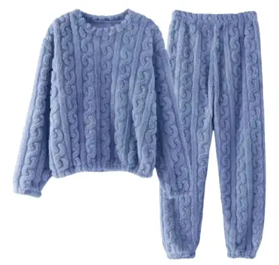 Pijama de felpa azul para hombre talla XL XXL - miniatura 3