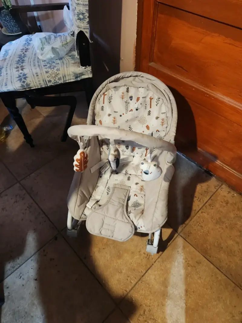 Silla mecedora para bebé estampada marca carestino - 2