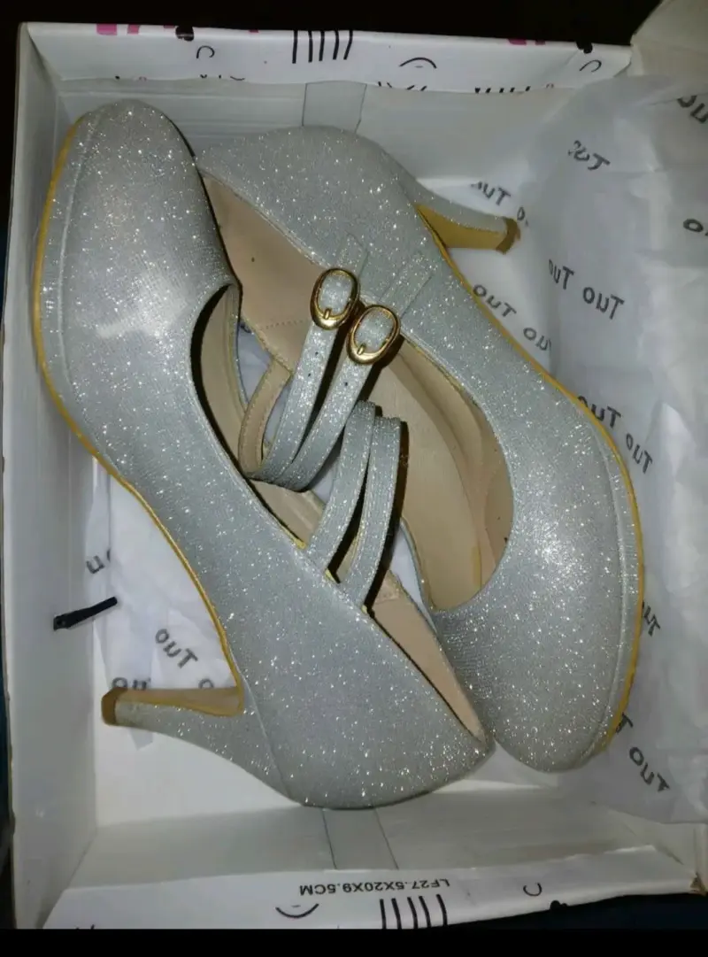 Zapatos de Tacón con Brillo - 1