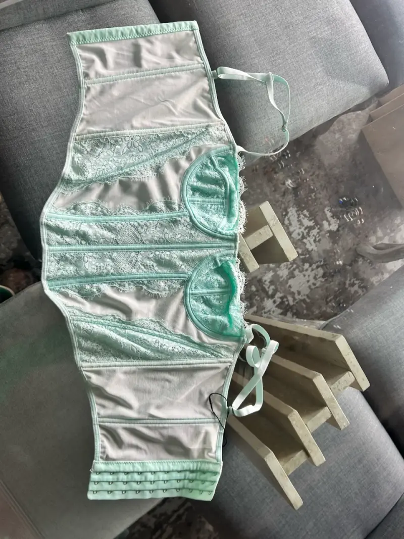 Corset verde claro elegante - 2