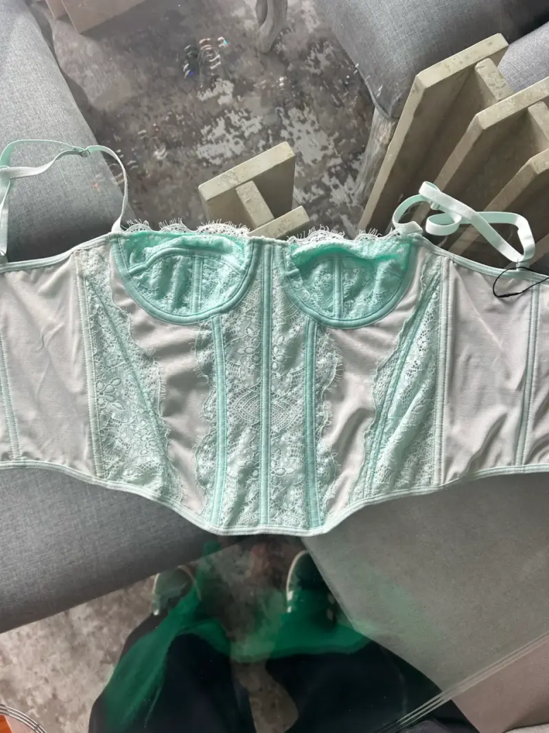 Corset verde claro elegante - 3
