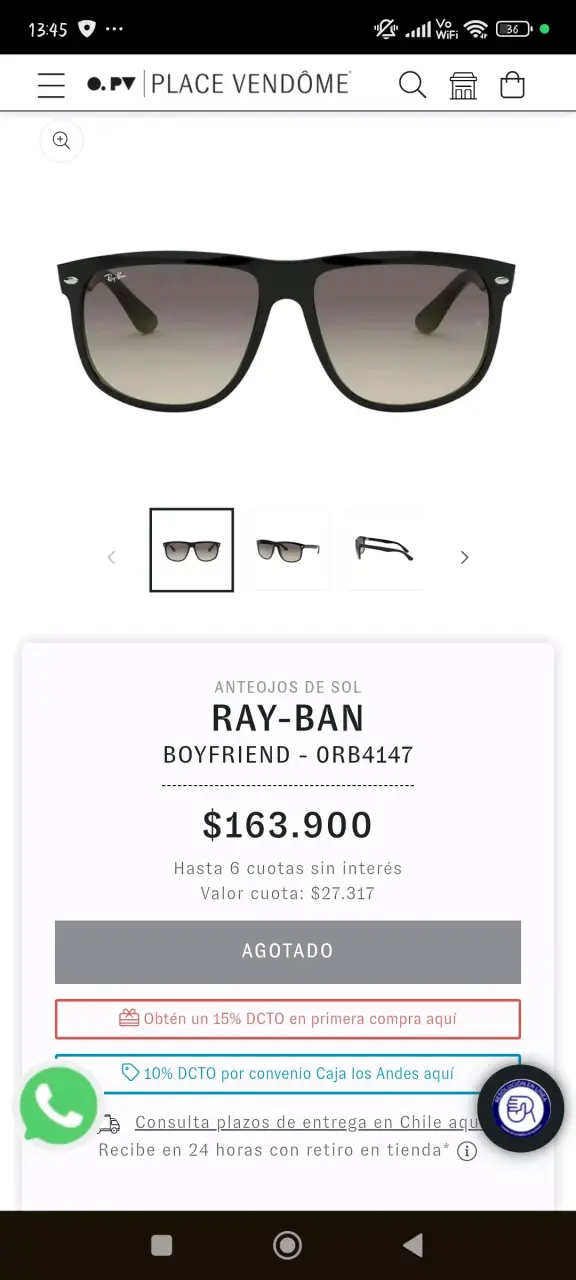 Lentes de sol Ray Ban - 4