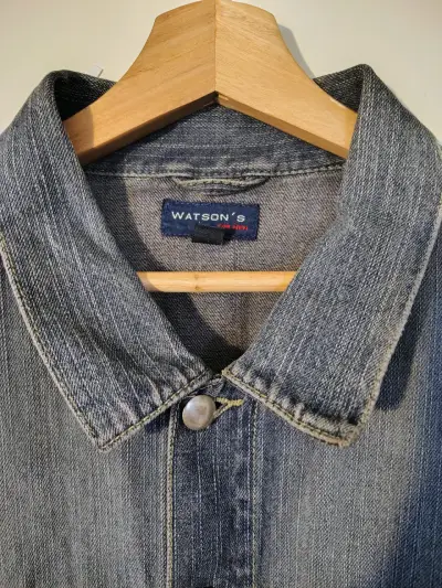Chaqueta de mezclilla azul gris - miniatura 2