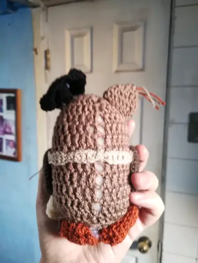 Muñeco tejido de búho amigurumi - miniatura 4