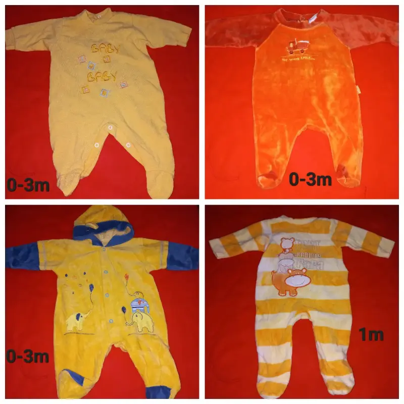 Conjunto enteritos bebe varias tallas a $2000c/u - 3