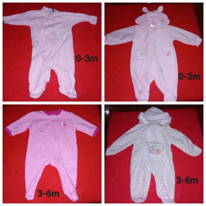 Conjunto enteritos bebe varias tallas a $2000c/u - 4