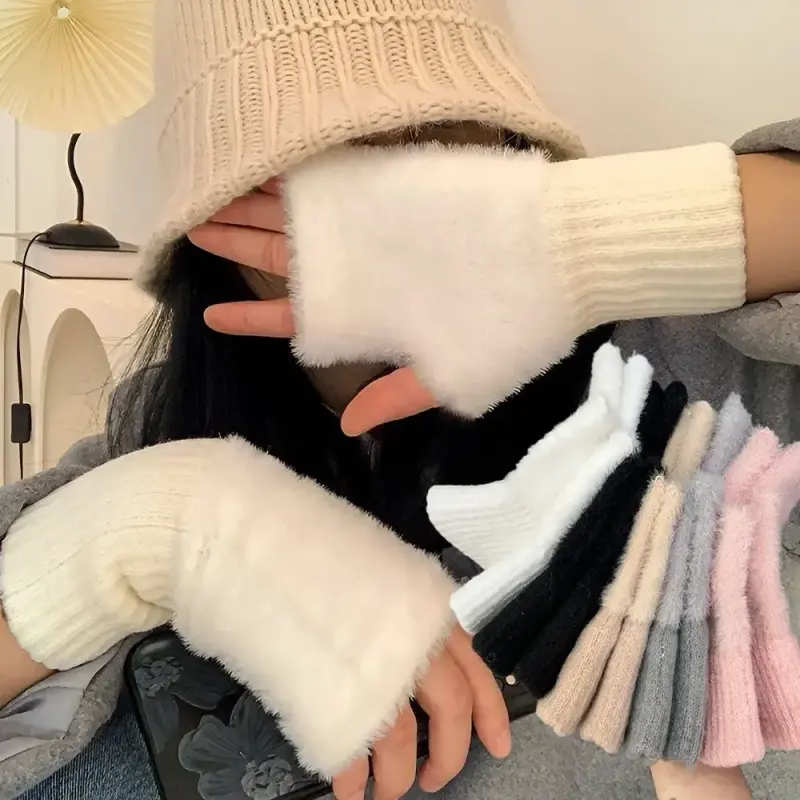Guantes sin dedos de invierno - 1