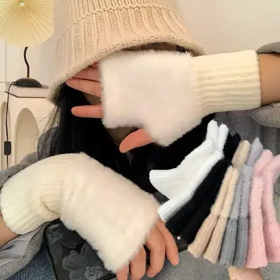 Guantes sin dedos de invierno - miniatura 1