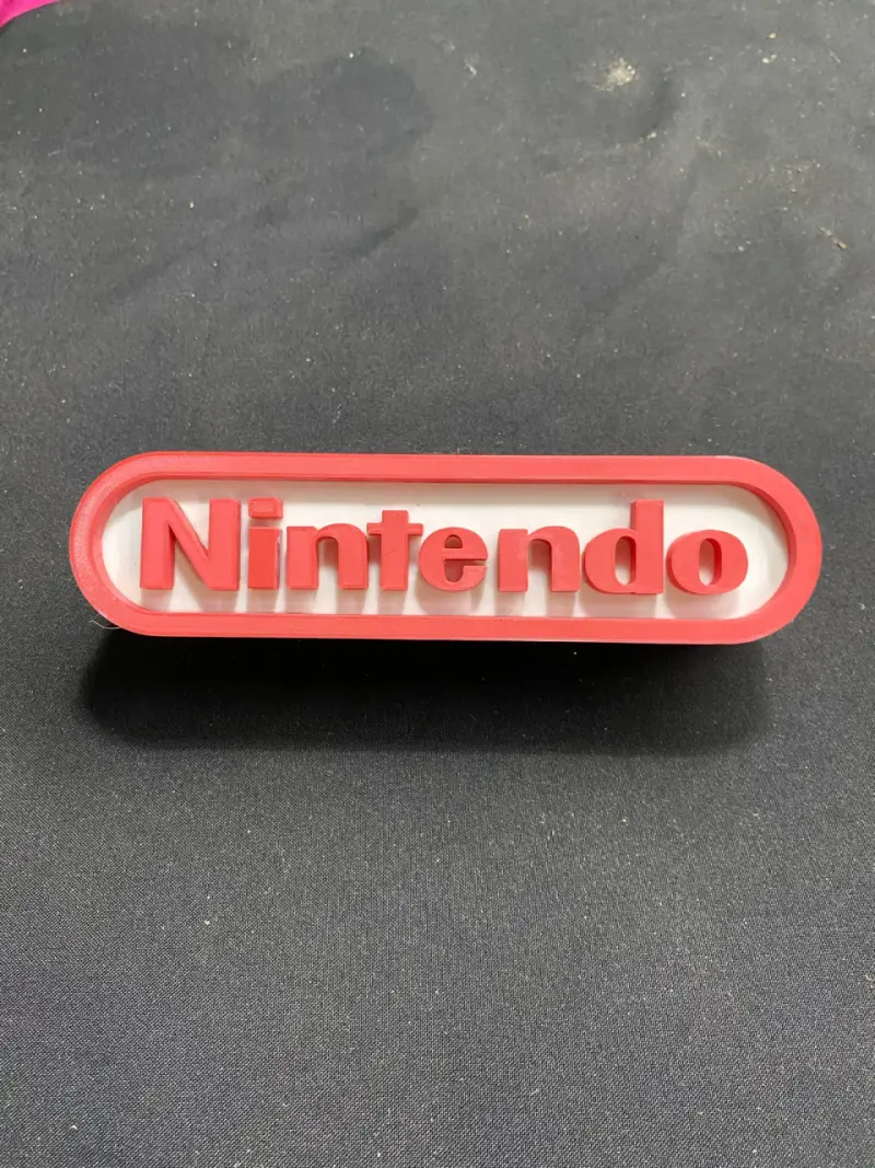 Letrero decorativo Nintendo 3D