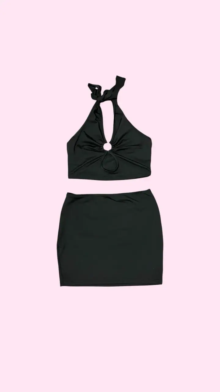 Conjunto de fiesta negro