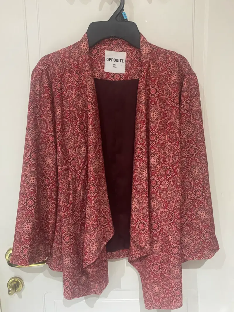 Blazer estampado rosado XL