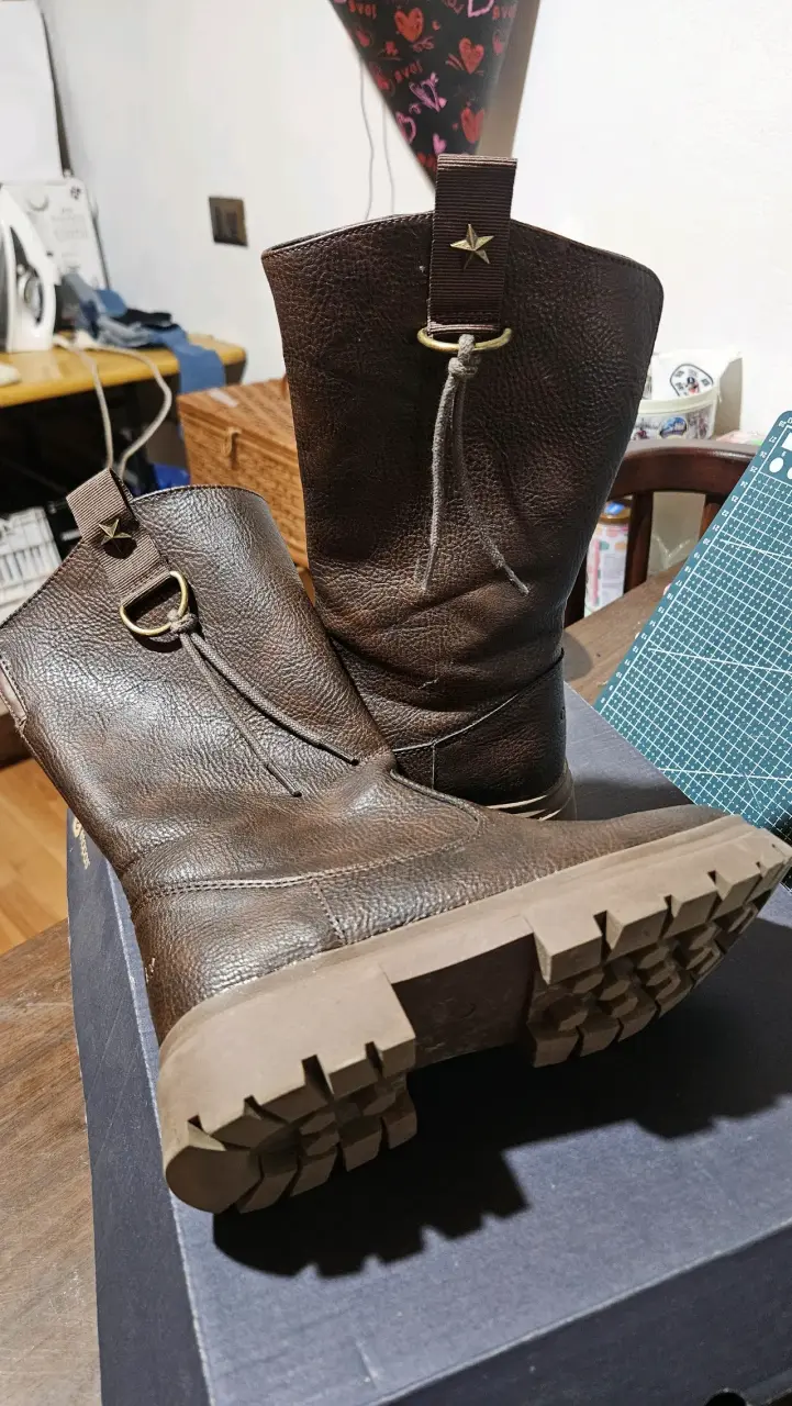 Botas de cuero marrón colloki - 2