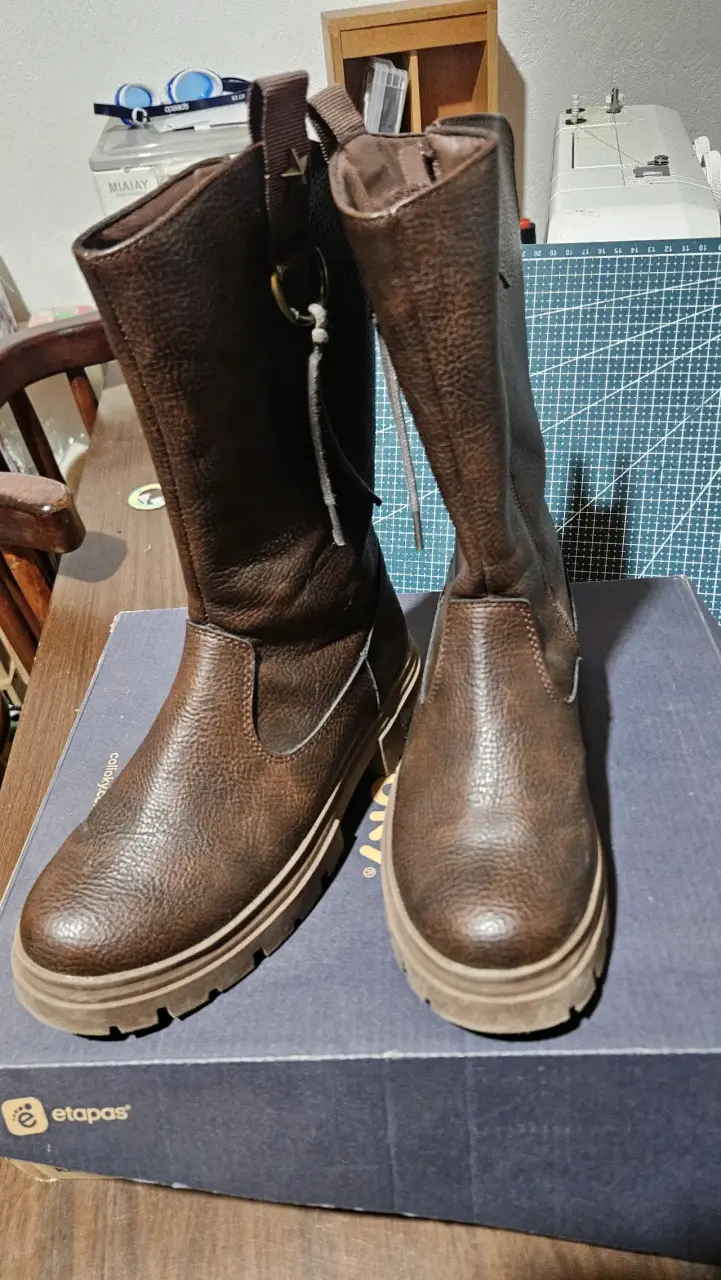 Botas de cuero marrón colloki - 3