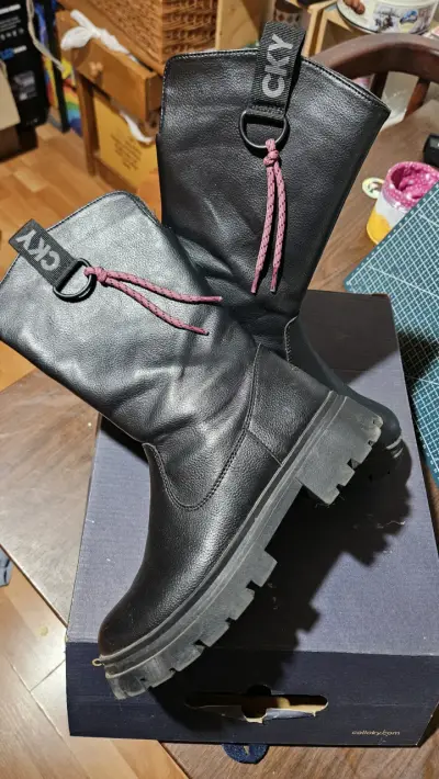 Botas de cuero marrón colloki - miniatura 4